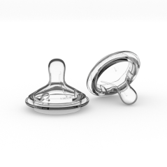 Cumlíky na dojčenské fľaše, 5 prietokov, 2ks v balení