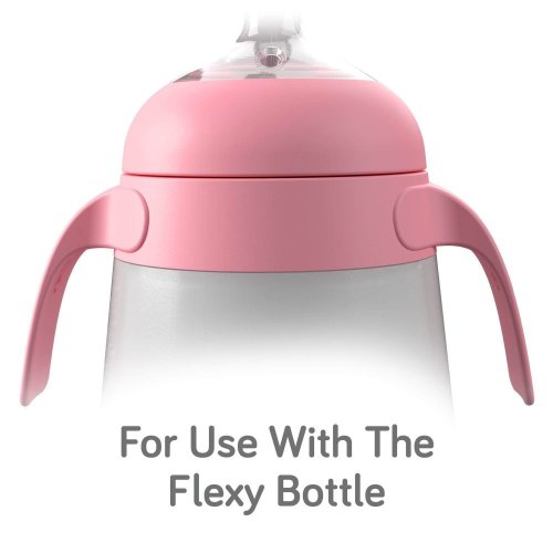 Sady madel na láhve Flexy – 2ks - Barva: Růžová