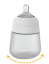 Silikonová dětská láhev Flexy 270ml 2ks - Barva: Šedá