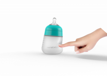 Silikonová dětská láhev Flexy 270ml 1ks - Nanobébé