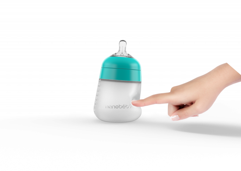 Silikónová detská fľaša Flexy 270ml 1 ks - Farba: Tyrkysová
